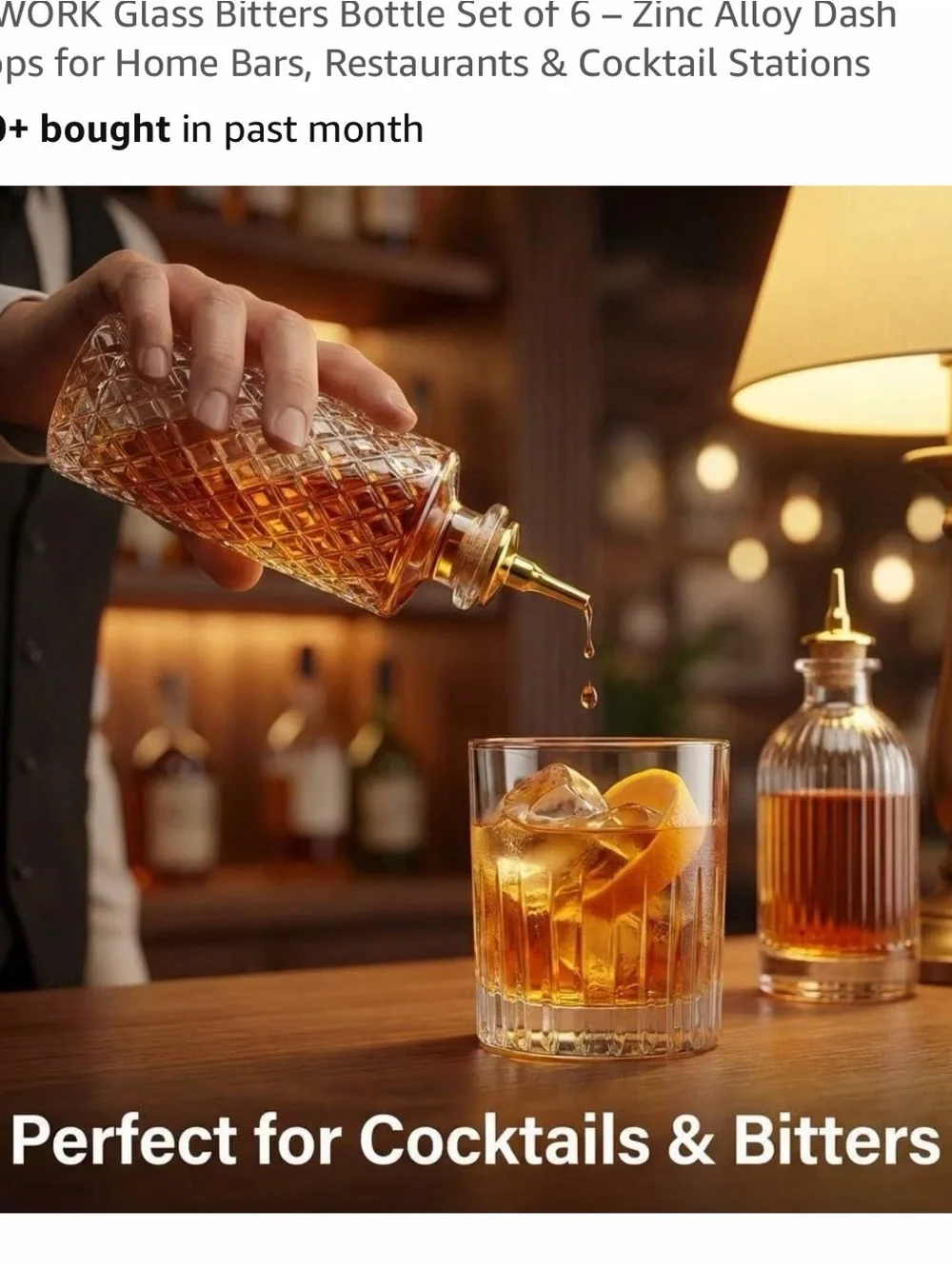Glass Bitter Bottle let of 6 bottles